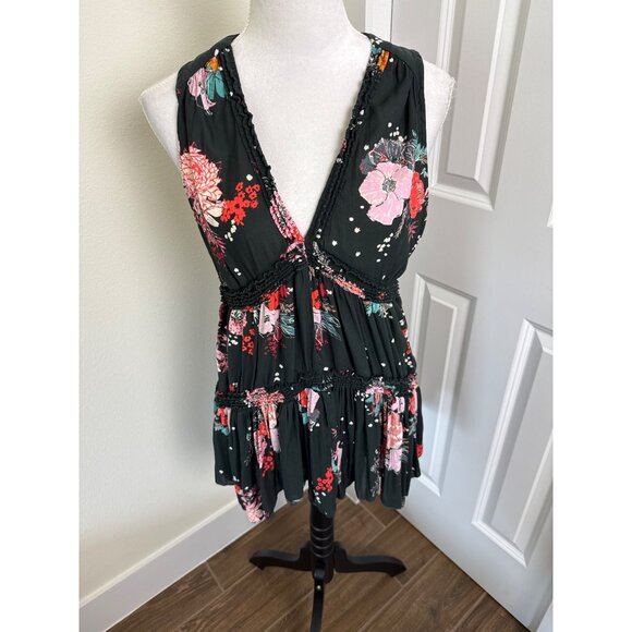 Free People Purple Haze Printed Tunic top size XS - Picture 3 of 5